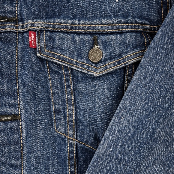 Levi's Classic Blue Denim Jacket - Picture 3 of 4